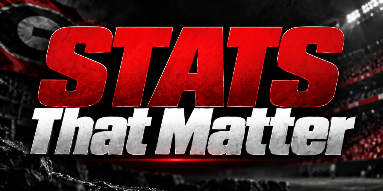 Stats Matter Matter: Georgia vs Alabama